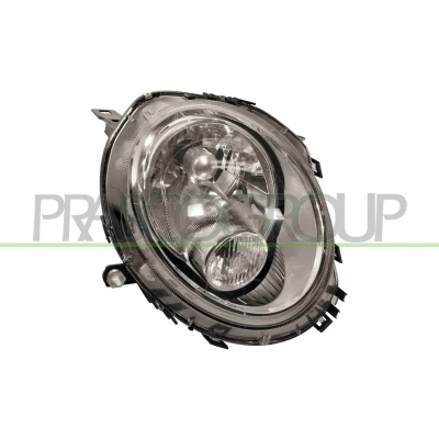 Afbeelding van PRASCO MN3084813 Koplampen rechts H4 Wit voor rechtsrijdend verkeer Met elektromotor regelmotor LWR MINI: Hatchback, Convertible, Clubman