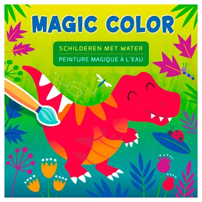 Afbeelding van Uitgeverij deltas schilderboek magic color met water dino&#039;s
