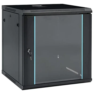 Afbeelding van vidaXL Netwerkkast, wandmontage, 12U, 19 inch, IP20, 600 x 640 mm