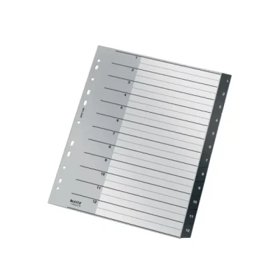 Afbeelding van Tabblad Leitz Recycle A4 11 gaats 1 12 extra breed PP