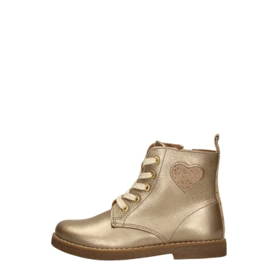 Afbeelding van KEQ Veterschoen hoog goudkleur Maat 27