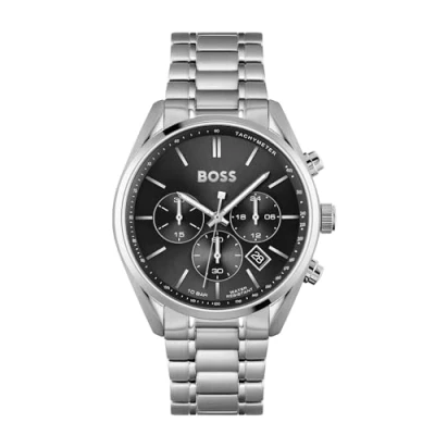 Afbeelding van HUGO BOSS heren Champion horloge HB1513871 in de kleur Zilver