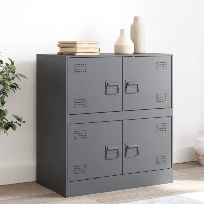 Afbeelding van Dressoir 67x39x73 cm staal antracietkleurig
