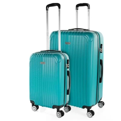Afbeelding van ITACA Set reiskoffers van ABS met 4 wielen, stevig en lichtgewicht, handvat vergrendeling, cabinekoffer voor handbagage, medium grote koffer, beautycase T71500