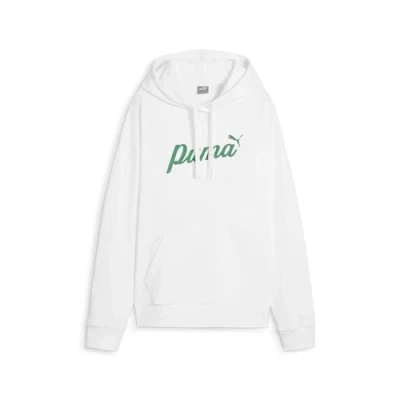 Afbeelding van Puma Blossom Script Hoodie Sweater, Dames, Maat: Small, White