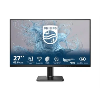 Image de Philips 27E2N1500L 1000 Series écran LED 27&quot; 2560 x 1440 QHD @ 75 Hz IPS 1000:1 HDR10 4 ms HDMI, DisplayPort noir