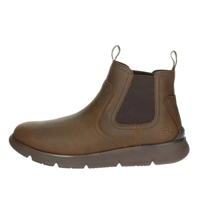 Afbeelding van Skechers Augustino Paulo heren chelseaboot Bruin Maat 41