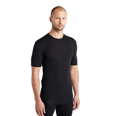 Afbeelding van Icebreaker Everyday Crew Neck Base Layer Top met korte mouwen functioneel T shirt voor heren (1 stuk)