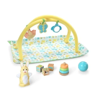 Afbeelding van Melissa &amp; Doug Mine to Love Toy Time speelset voor poppen met activiteitengymnastiek, stapelaar, blokken en meer