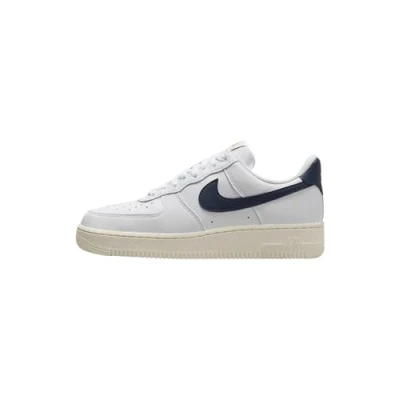 Afbeelding van Nike Sportswear AIR Force 1 07 Sneakers laag, Dames, Maat: 42, White/obsidian/pale ivory/metallic gold Hoogwaardig imitatieleer