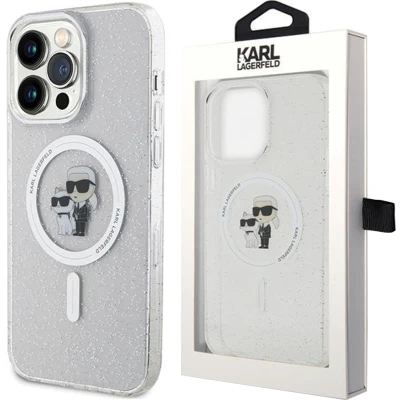 Afbeelding van iPhone 15 Pro Max Backcase hoesje Karl Lagerfeld Effen Transparant TPU (Zacht)