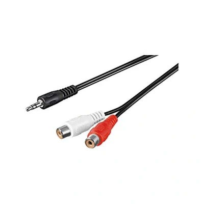 Afbeelding van 3,5mm Jack (m) Tulp (v) stereo audio adapter kabel 1,5 meter