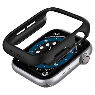 Afbeelding van Spigen Thin Fit hoesje Apple Watch 4 40mm Zwart