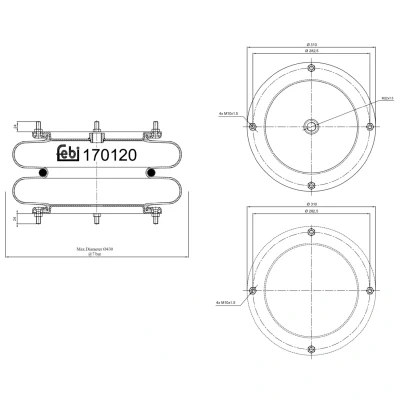 Afbeelding van Febi Bilstein Veerbalg 170120