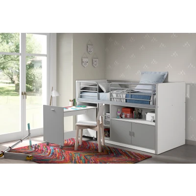 Afbeelding van LUCEVI Bonny 91 Halfhoogslaper 90x200cm Zilver