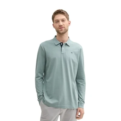 Afbeelding van TOM TAILOR 1043278 Poloshirt voor heren, 27475 mintgrijs