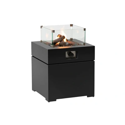 Afbeelding van 20% korting Tuintafel vierkant aluminium Cosibrixx vuurtafel 60x60x63cm