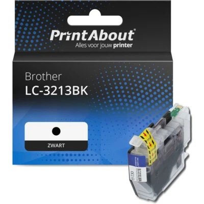 Afbeelding van Huismerk Brother LC 3213BK Inktcartridge Zwart Hoge capaciteit