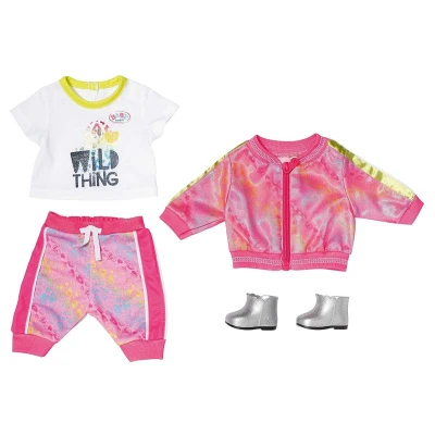 Afbeelding van BABY born Deluxe Trendy Pink Set Poppenkleding 43cm