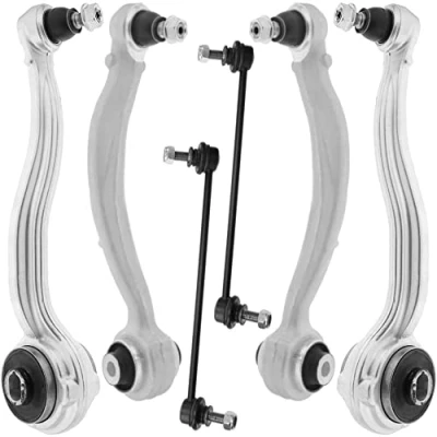 Afbeelding van Voorwielophanging arm voor MERCEDES C Klasse W204 S204 driehoek, kogelgewricht, trekstang 6 stuks