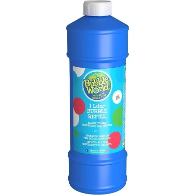 Afbeelding van Bubble World Navulfles Classic Bellenblaassop 1000 Ml Blauw