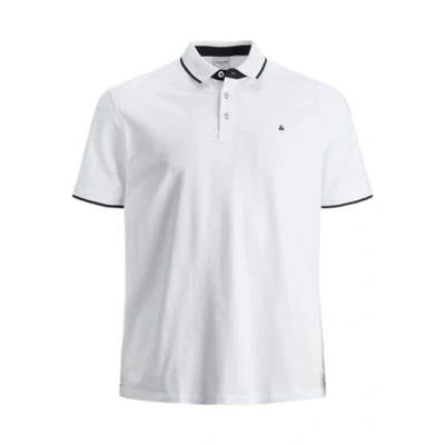 Afbeelding van Jack &amp; Jones Jjepaulos Poloshirt, Heren, Maat: 3XL, White