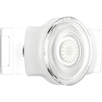 Image de PopSockets PopGrip Slide Stretch Clear On White Porte doigt pour téléphone portable