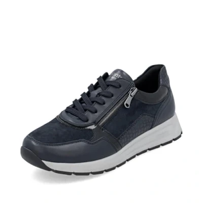 Afbeelding van Remonte Baskets basses D2G05 pour femme, semelle lâche, Bleu 14., 36 EU