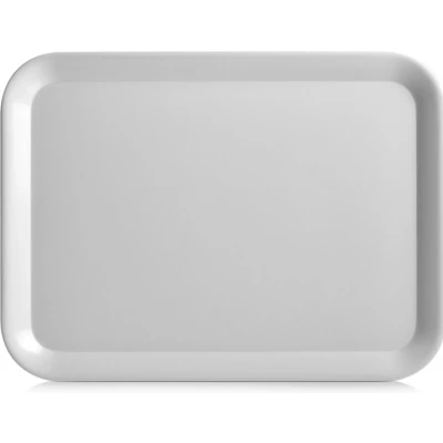 Afbeelding van Grijs dienblad rechthoek melamine 43 x 32 cm
