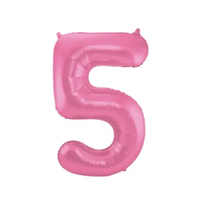 Afbeelding van Ballon folie 5 Mat Roze 86cm