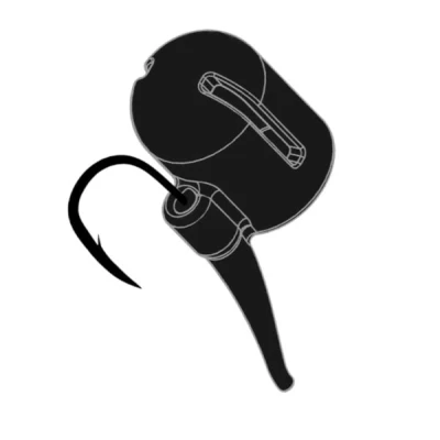 Afbeelding van Liquirigs Liquid Zig Aligner Caps Black (4+4 stuks) Imitatie aas