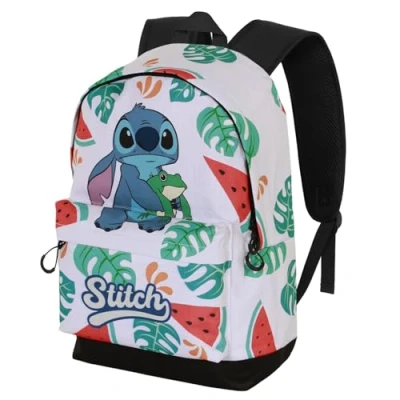Afbeelding van Karactermania Disney Lilo en Stitch Frog FAN HS 2.2 Rugzak Backpack Handbagage Met Trolley Bevestiging Rugtas