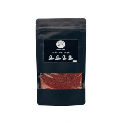 Afbeelding van Fred &amp; kruiden, Jerk Chicken 120 g kruidenmix, ideaal voor marinade, kruidenmix gevogelte en barbecue