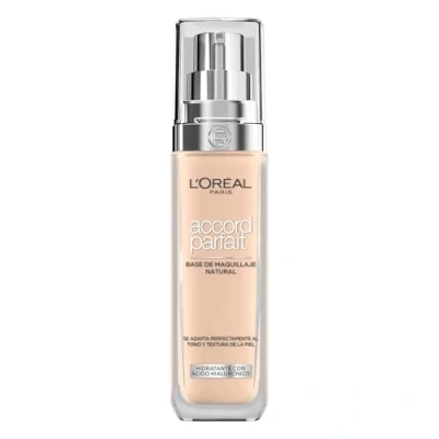 Image de L’Oréal Paris Fond de teint Accord Parfait 2R/C à couvrance naturelle avec acide hyaluronique et SPF 16 30 ml