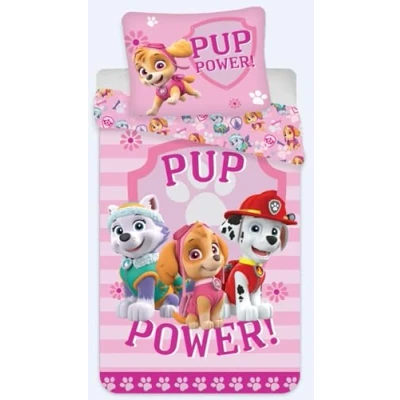 Afbeelding van BrandMac Paw Patrol Stella, Marcus en Everest Beddengoedset, omkeerbaar dekbedovertrek, 140 x 200 cm, kussensloop 65 100% katoen