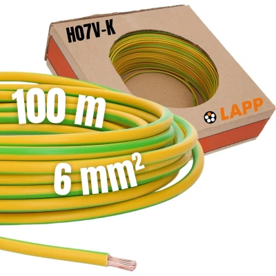 Afbeelding van LAPP 4520004 100 Draad H07V K 1 x 6 mm² Groen, Geel m