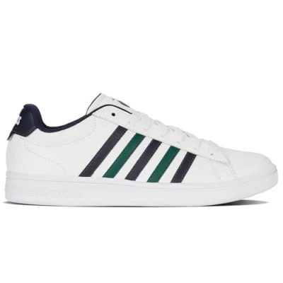 Afbeelding van K SWISS Court Tiebreak II Sneakers laag, Heren, Maat: 44.5, White peacoat rain forest Leer