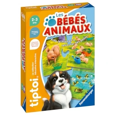 Afbeelding van Ravensburger tiptoi® Interactief spel Babydieren Speler apart verkrijgbaar Elektronisch educatief zonder scherm Vanaf 2 jaar Franse versie 00 187