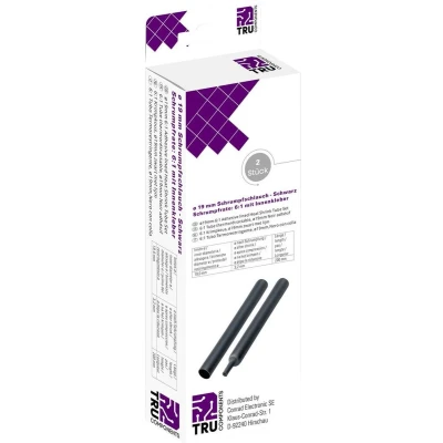 Afbeelding van TRU COMPONENTS T1904CA047 Krimpkous met lijm Zwart 19 mm 3.10 Krimpverhouding:6:1 2 stuk(s)