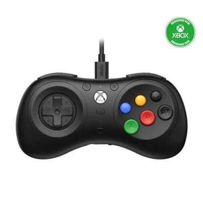 Image de 8Bitdo M30 Wired Controller for Xbox Series XS, One, and Windows with 6 Button Layout Officially Licensed