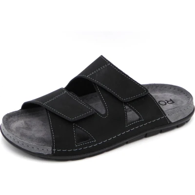 Afbeelding van Rohde 5914 Volwassenen Heren slippers Kleur: Zwart Maat: 42