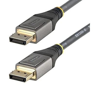 Image de StarTech.com Câble DisplayPort 1.4 Certifié VESA 1m 8K 60Hz HDR10 Vidéo Ultra HD 4K 120Hz Cordon Moniteur/Écran DP vers M/M (DP14VMM1M) (M) pour Display