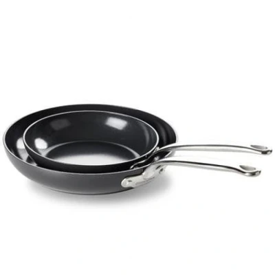 Afbeelding van Greenpan Barcelona Koekenpan Set Van 2: 20+28cm Zwart Pannenset