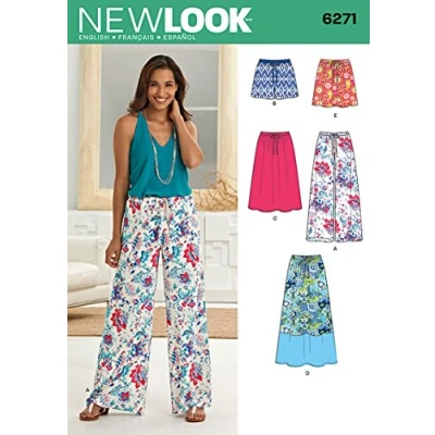 Afbeelding van Simplicity New Look NL6271 naaipatroon rok + shorts broek 22 x 15 cm