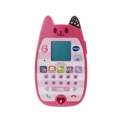 Afbeelding van VTech Gabby Smartphone 4 Kat Tastische Spelletjes Bekijk Vrolijke Animaties Maak Kennis met Muziek, Tellen &amp; Vormen Educatief Vanaf 3 Jaar
