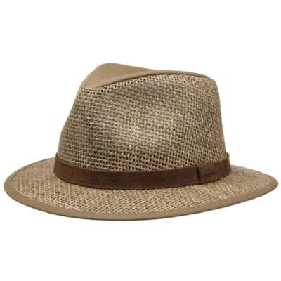 Afbeelding van STETSON Medfield Seagrass herenhoed, van stro, voor zon, met leren hoofdband, biesje lente en zomer, Natuur
