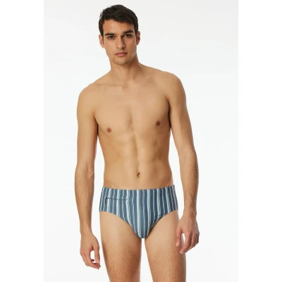 Afbeelding van Schiesser Zwemslips, Heren, Maat: Small, Atlantikblau