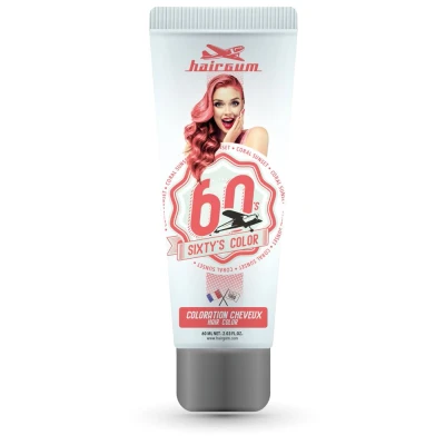 Afbeelding van Hairgum Sixty&#039;s Color Coral Sunset