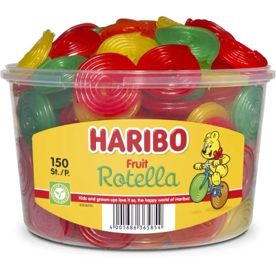 Afbeelding van Haribo Fruit Rotella 150stuks