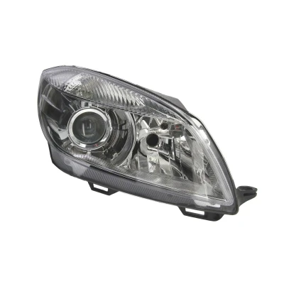 Afbeelding van ABAKUS 665 1121RMLD EM Koplampen rechts H7/H7 Chroom Transparent Met regelmotor voor LWR PX26d SKODA: Fabia 2, Roomster